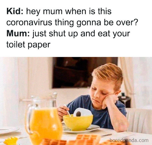 This Is What Pandemic Parenting Looks Like toilet paper